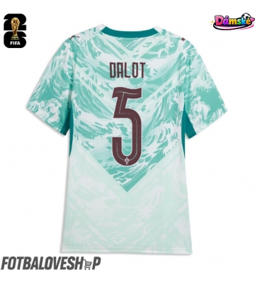 Portugalsko Diogo Dalot #5 Dámské Venkovní Dres MS 2026 Krátký Rukáv
